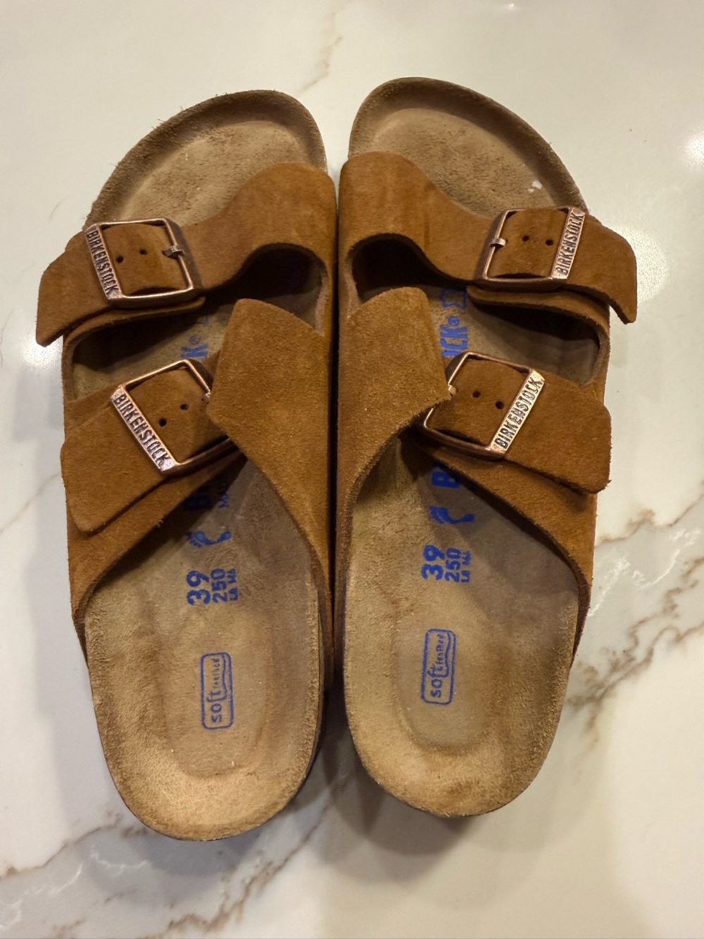 Birkenstock Suede Sandals - mink suede narrow - Picture 2 of 5
